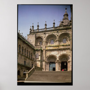 View of the south transept portal  begun c.1100 poster