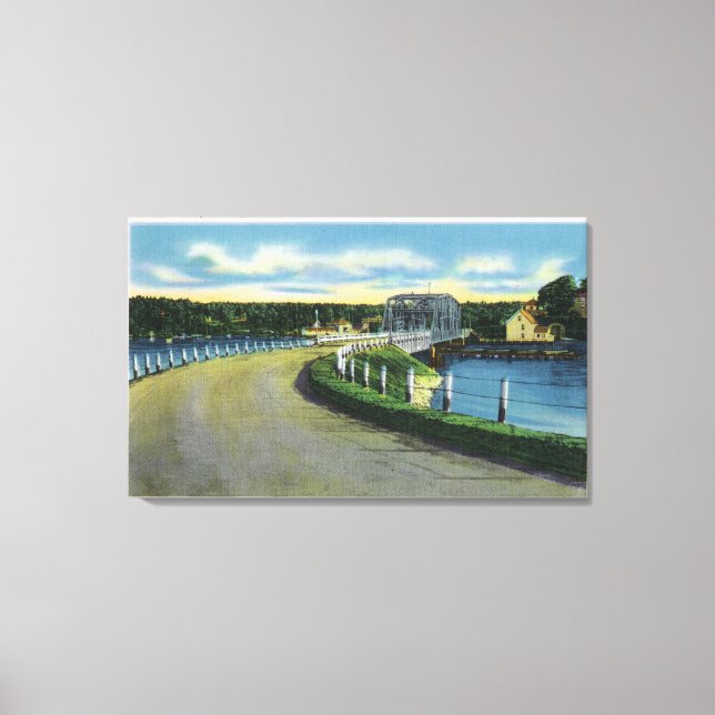 View of the Southport Bridge Canvas Print (Front)