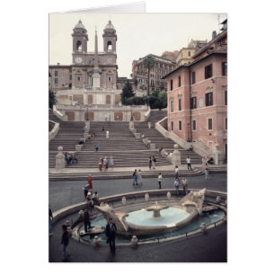 View of the Spanish Steps or Scalinata