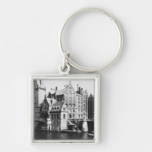 View of the Speicherstadt  Hamburg, c.1910 Key Ring