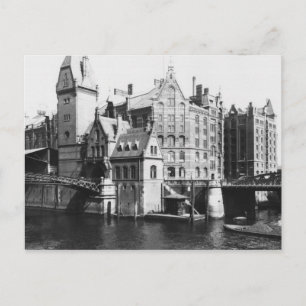 View of the Speicherstadt  Hamburg, c.1910 Postcard