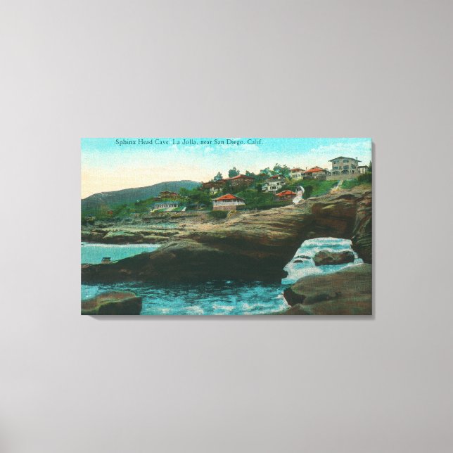 View of the Sphinx Head CaveLa Jolla, CA Canvas Print (Front)
