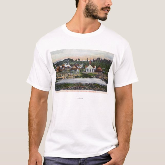 View of the Springs and Town T-Shirt (Front)