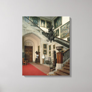 View of the Staircase Hall, 1812-15 Canvas Print