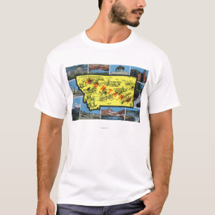 View of the State with Cities, Scenic Views T-Shirt