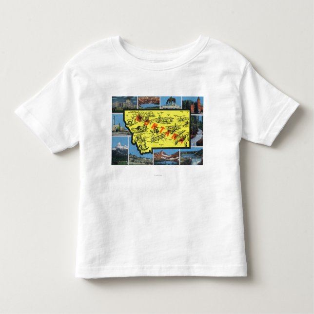 View of the State with Cities, Scenic Views Toddler T-Shirt (Front)