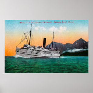 View of the Steamer Jefferson Poster
