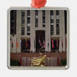 View of the Sunken Plaza Metal Tree Decoration