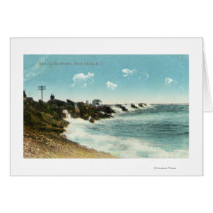 View of the Surf and Breakwater