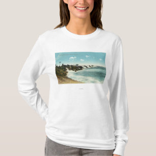 View of the Surf and Breakwater T-Shirt