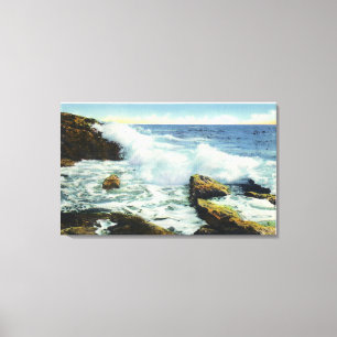View of the Surf at Ocean Point Canvas Print