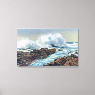 View of the Surf Canvas Print
