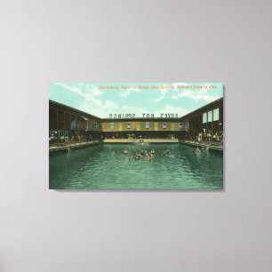 View of the Swimming Tank Canvas Print