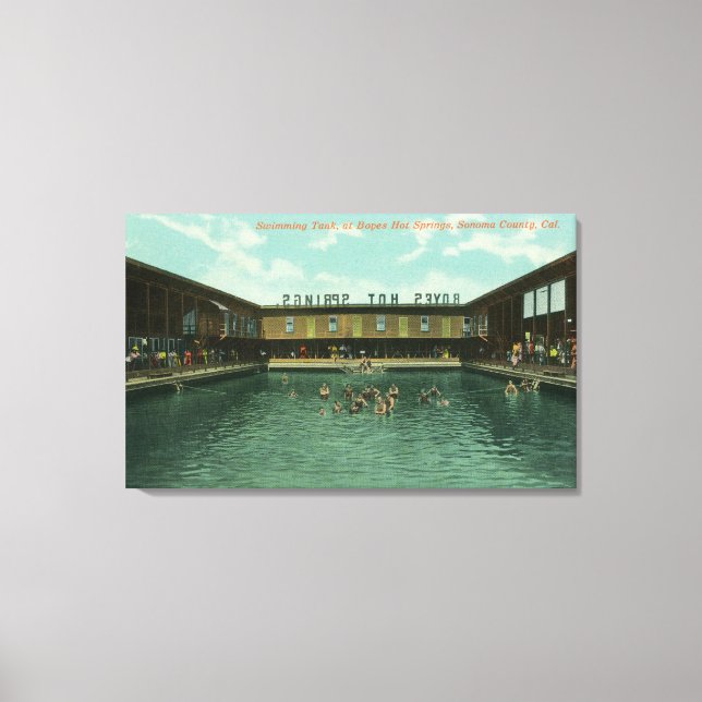 View of the Swimming Tank Canvas Print (Front)