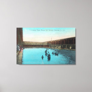 View of the Swimming TankBoyes Hot Springs, CA Canvas Print