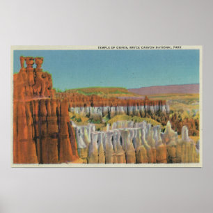 View of the Temple of Osiris Poster