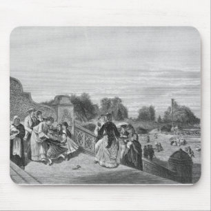 View of the Terrace, Central Park, 1872 Mouse Pad