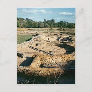 View of the thermal baths postcard