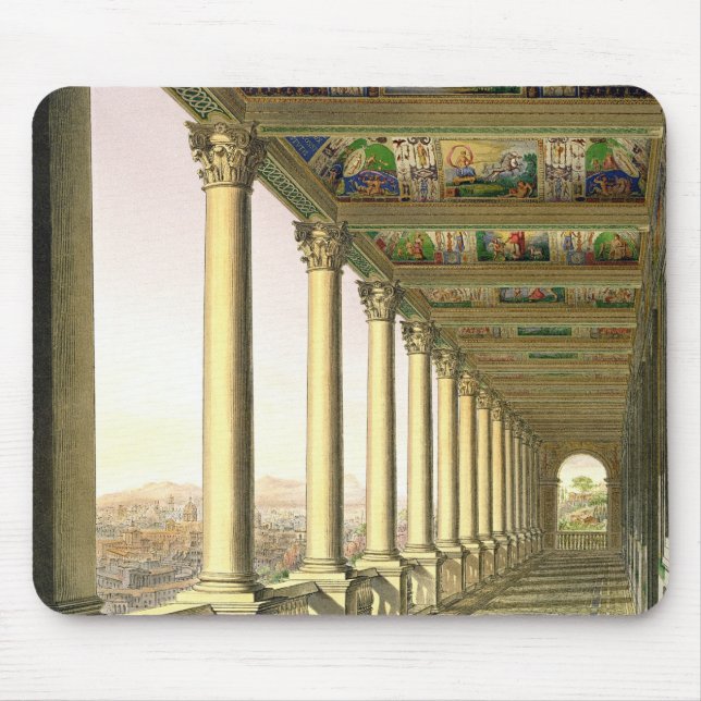 View of the third floor Loggia at the Vatican, wit Mouse Pad (Front)