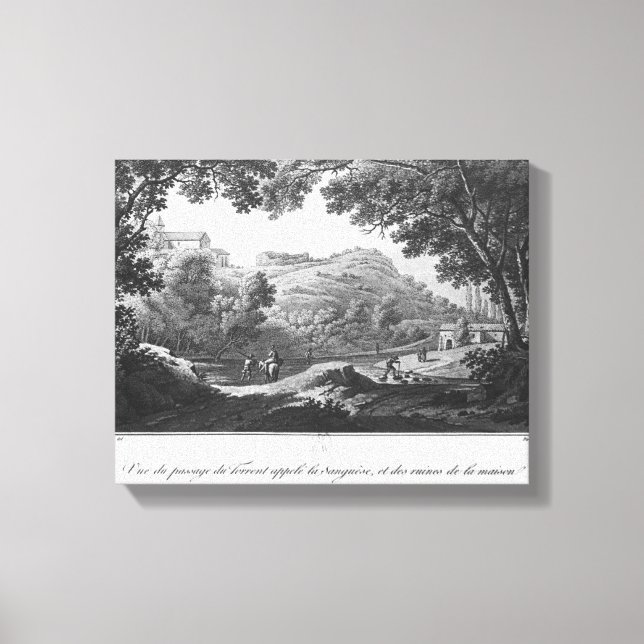 View of the torrent known as La Sanguese Canvas Print (Front)