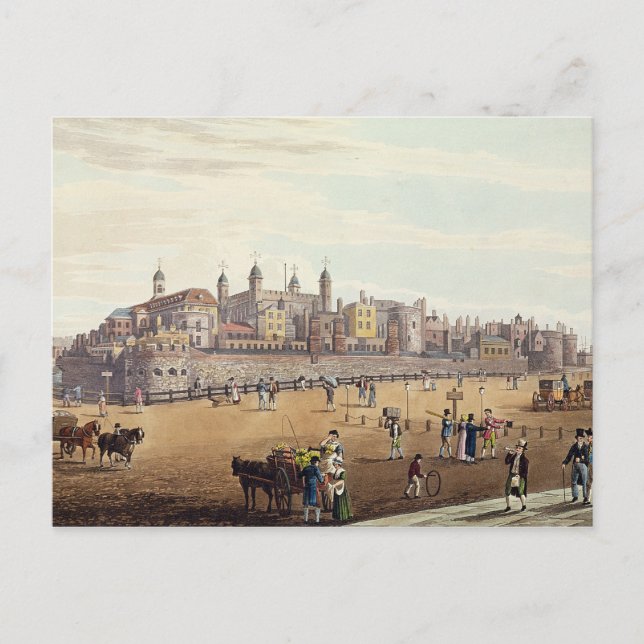View of the Tower of London Postcard (Front)