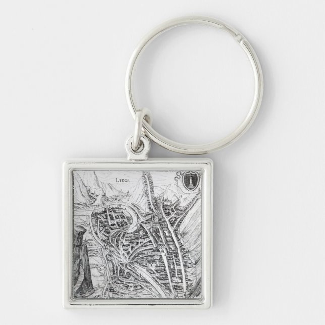 View of the Town of Liege Key Ring (Front)
