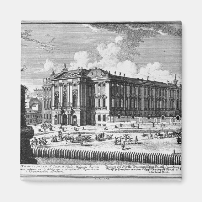 View of the Trautson Palace built for Count Magnet (Front)
