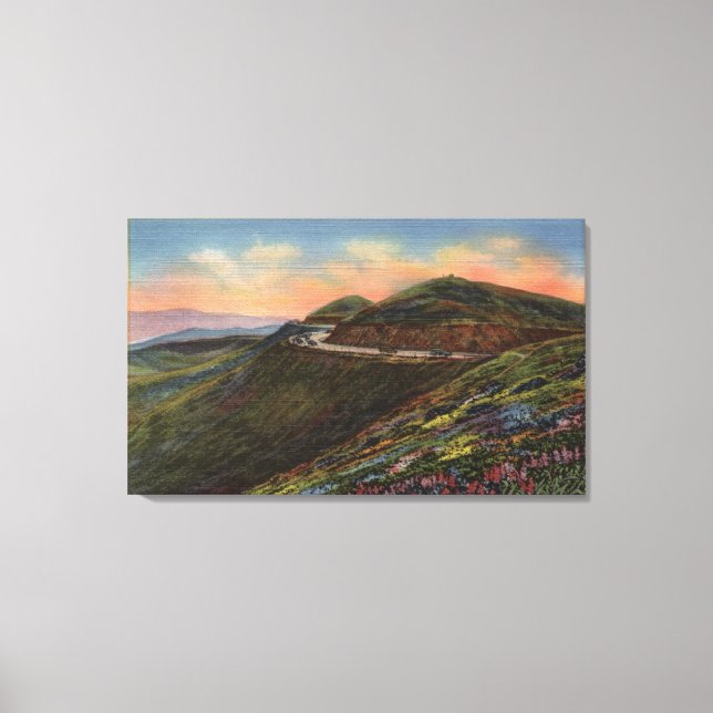 View of the Twin Peaks & Highway Canvas Print (Front)