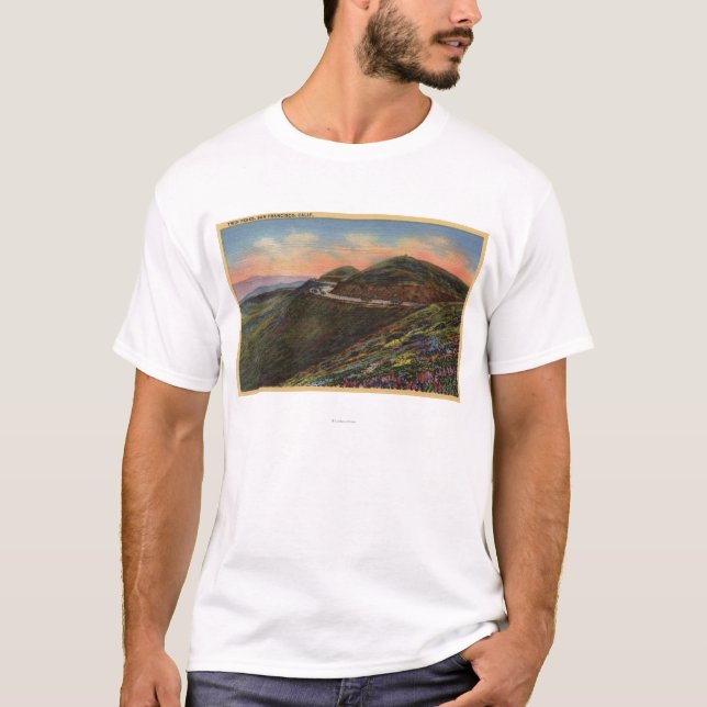 View of the Twin Peaks & Highway T-Shirt (Front)