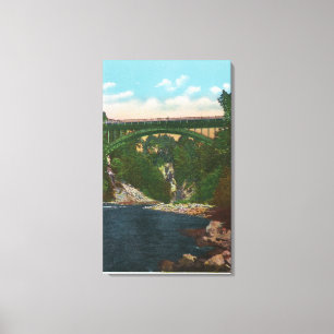 View of the US Hwy Bridge, Route 9 Canvas Print