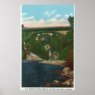 View of the US Hwy Bridge, Route 9 Poster