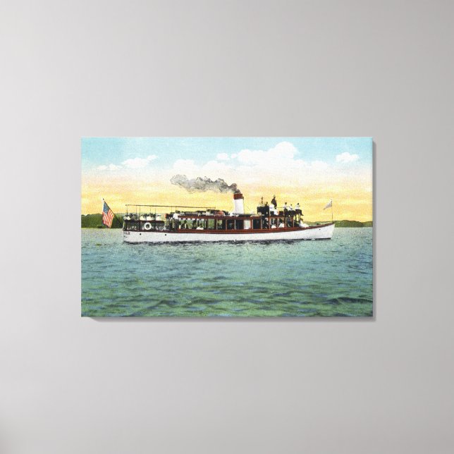 View of the US Mail Boat Uncle Sam Canvas Print (Front)