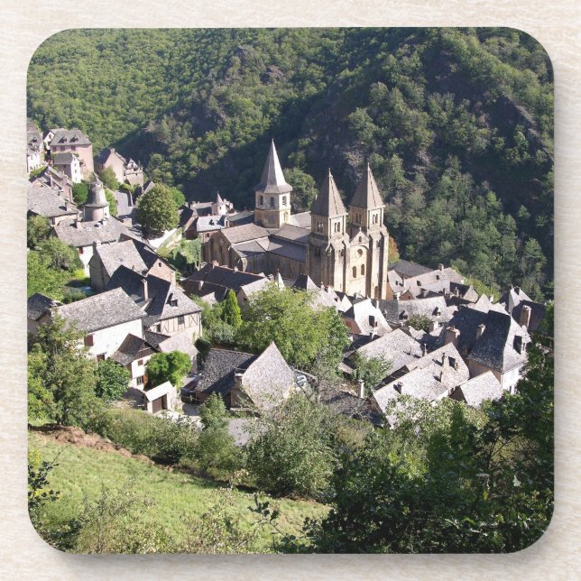 View of the village and the Church of St. Foy (pho Coaster (Front)