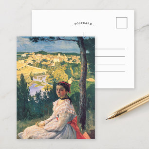 View of the Village Frédéric Bazille Postcard
