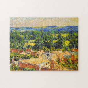 View of the Village of Giverny Monet Fine Art Jigsaw Puzzle