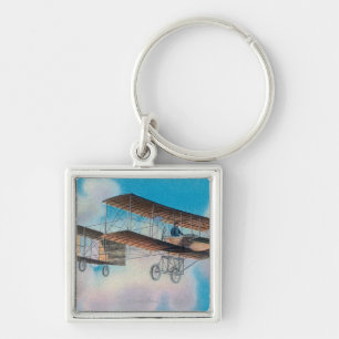 View of the Voisin BiplaneFrance Key Ring