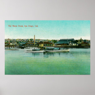View of the Water FrontSan Diego, CA Poster