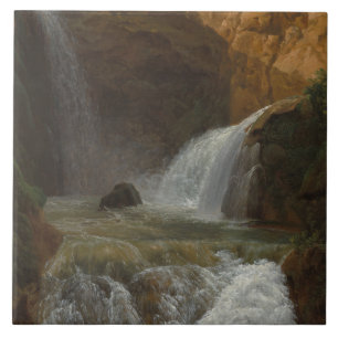 View of the Waterfalls at Tivoli (by Bidauld) Tile