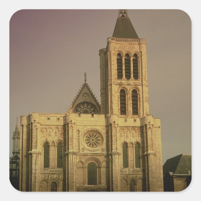 View of the West Facade, begun c.1135 Square Sticker (Front)