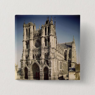 View of the West Facade, c.1220-70 15 Cm Square Badge