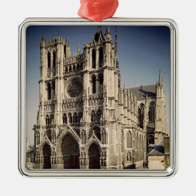 View of the West Facade, c.1220-70 Metal Tree Decoration (Front)