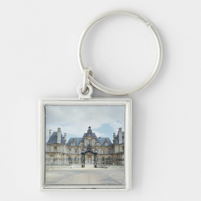 View of the West facade of Chateau de Maisons Key Ring (Front)