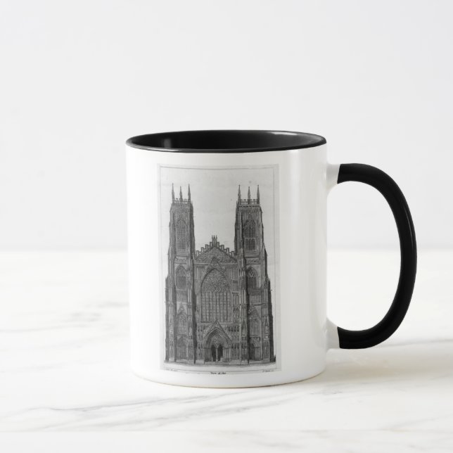 View of the West Front of York Cathedral Mug (Right)