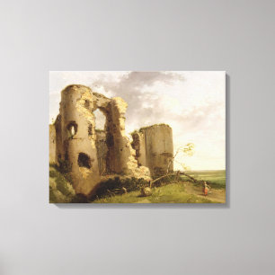 View of the West Gate of Pevensey Castle, Sussex, Canvas Print