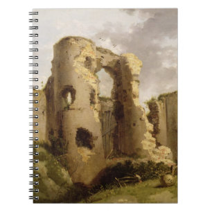 View of the West Gate of Pevensey Castle, Sussex, Spiral Notebook