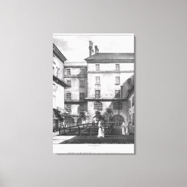 View of the Women's Yard Canvas Print (Front)
