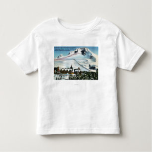View of Timberline Lodge, Mt Hood in Winter Toddler T-Shirt