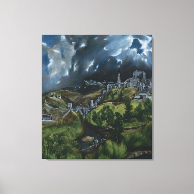 View of Toledo by El Greco Canvas Print (Front)