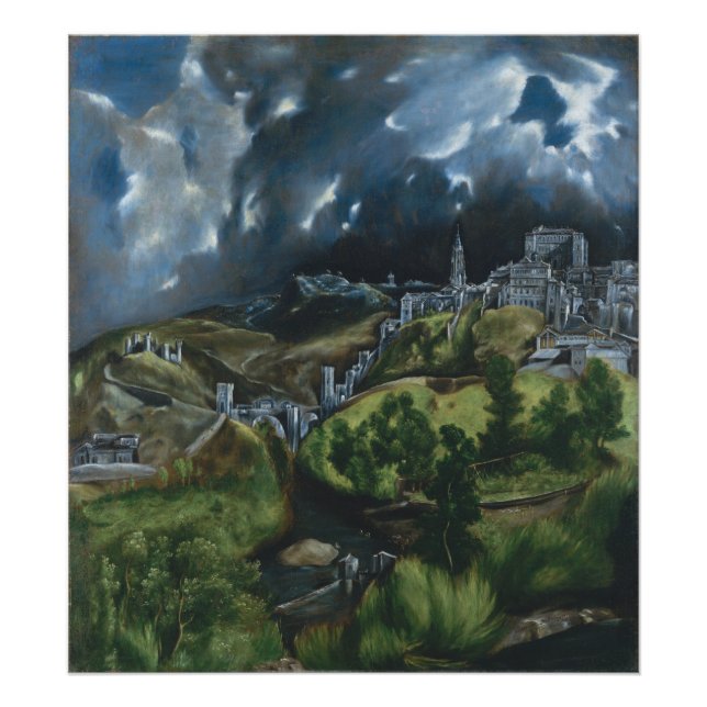 View of Toledo by El Greco Photo Print (Front)