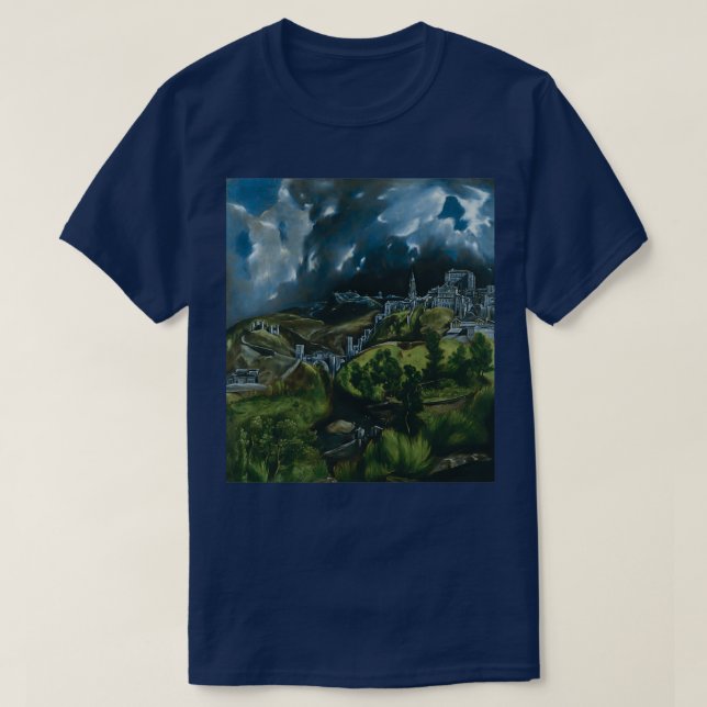 View of Toledo by El Greco T-Shirt (Design Front)